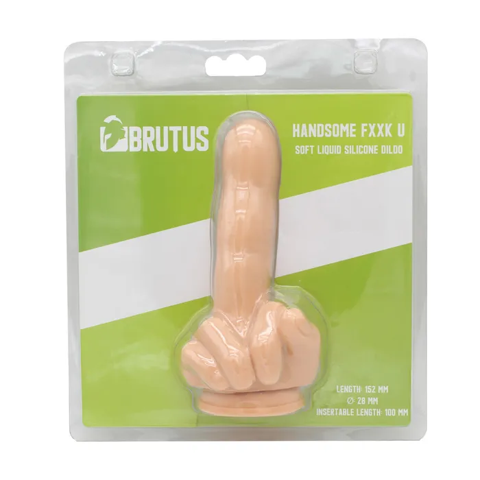 Brutus Dildos | Brutus - Dildo - Handsome F*ck U Siliconen Dildo - Lichte Huidskleur - PVC
