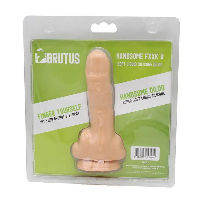 Brutus Dildos | Brutus - Dildo - Handsome F*ck U Siliconen Dildo - Lichte Huidskleur - PVC