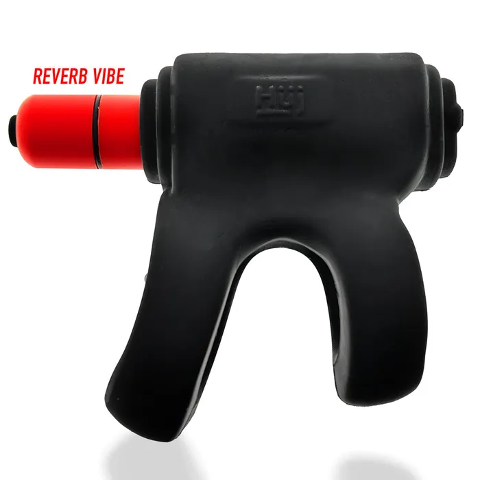 Hünkyjunk Vibrators | Hünkyjunk - Revhammer - Vibrerende Cockring en Schachtring - Zwart