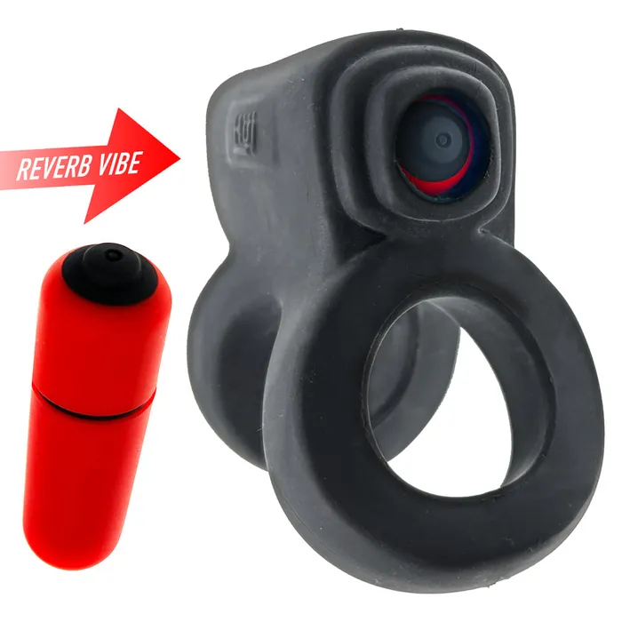 Hünkyjunk Vibrators | Hünkyjunk - Revhammer - Vibrerende Cockring en Schachtring - Zwart
