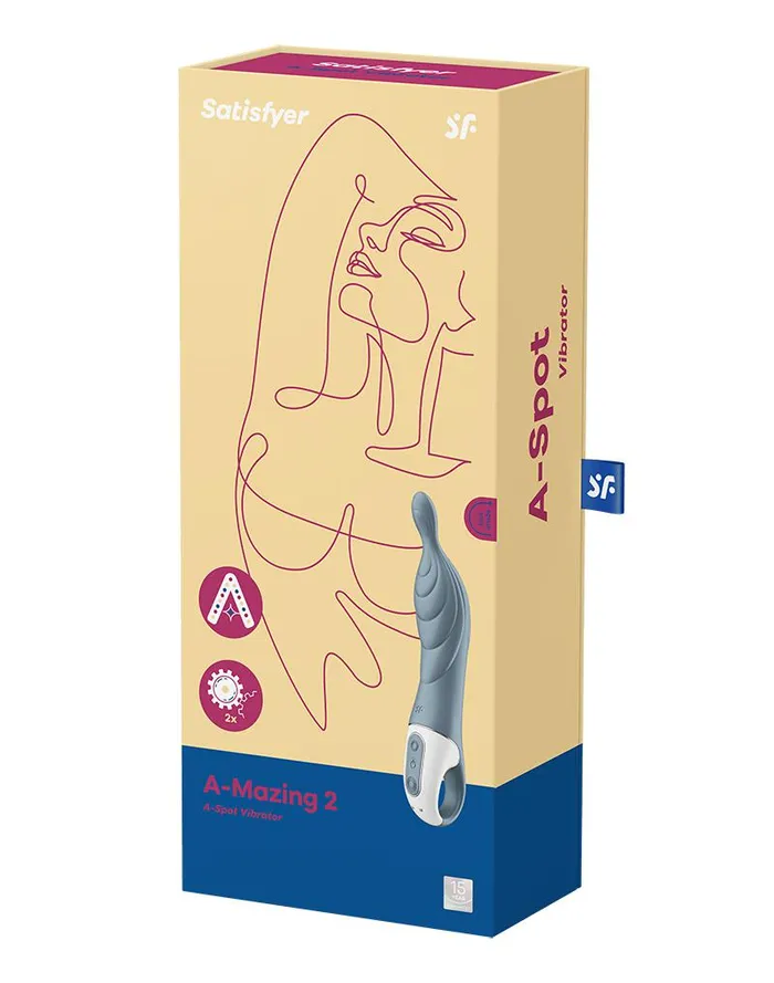 Satisfyer Vibrators | Satisfyer - A-mazing 2 - A-spot Vibrator - Lichtgrijs