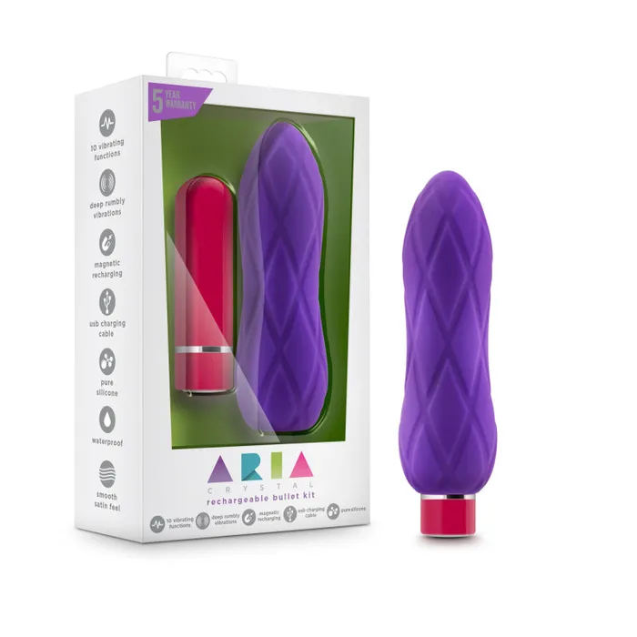 Anal | Aria - Crystal - Plum - Blush Novelties Anal | Aria - Crystal - Plum - Blush Novelties