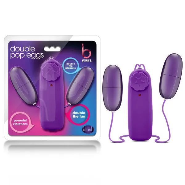B Yours Double Pop Eggs Plum Purple Blush Novelties Vibrators