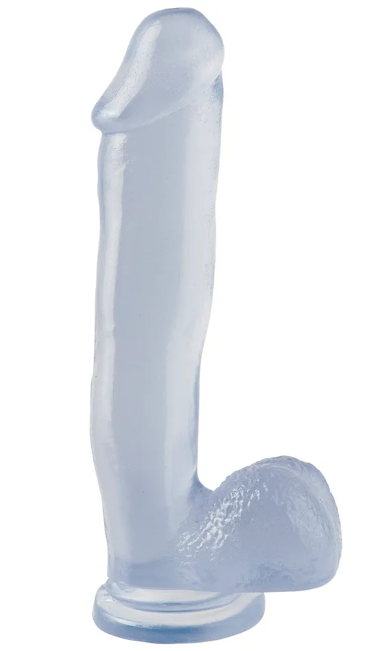 Basix Rubber Works 12 Inch Dong With Suction Cup Clear Pipedream Dildos