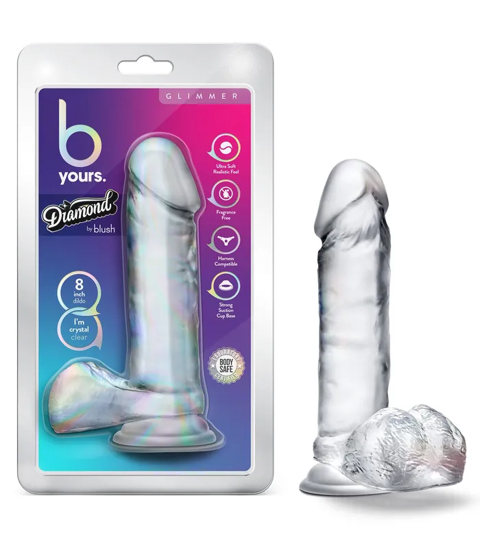 Blush Dildos | B Yours Diamond - Glimmer - Clear