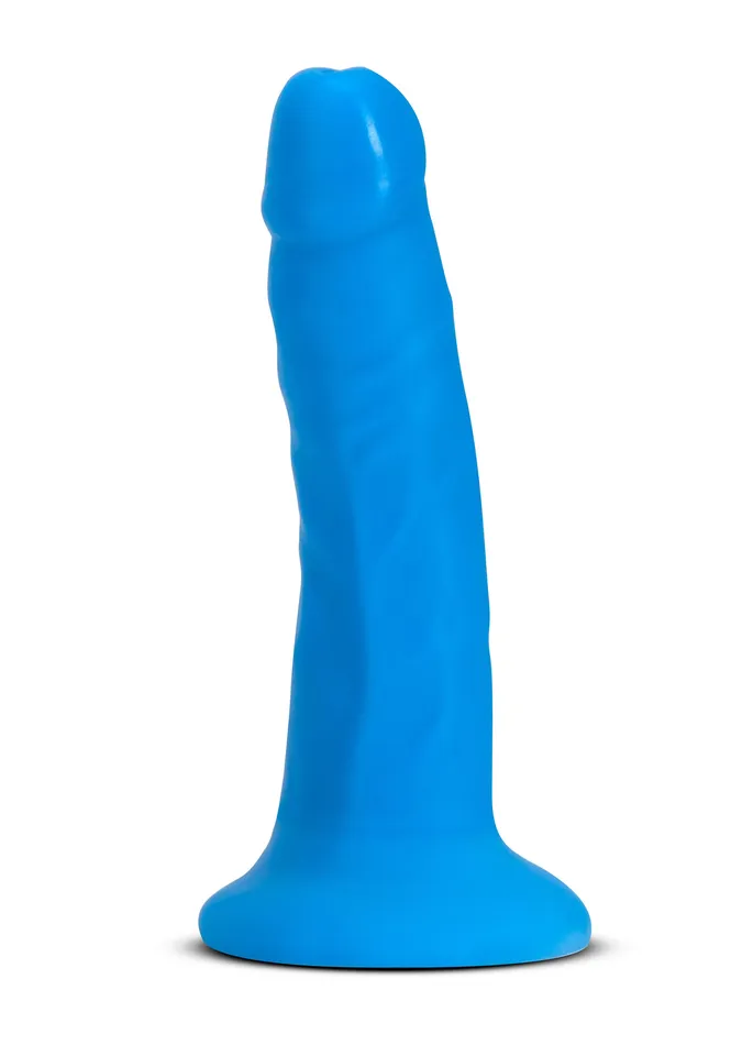 Blush Dildos | Neo Elite - 6 Inch Dual Density Cock - Neon Blue
