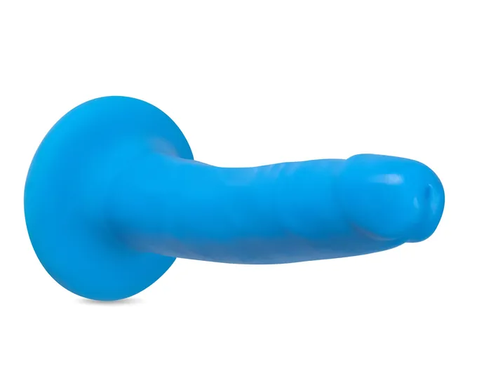 Blush Dildos | Neo Elite - 6 Inch Dual Density Cock - Neon Blue