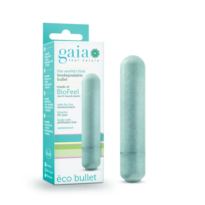 Blush Novelties Female Sex Toys | Gaia - Eco Bullet - Aqua