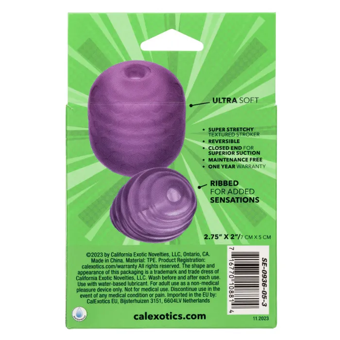 Calexotics Vibrators | Pop Sock Textured - Purple Calexotics Vibrators | Pop Sock Textured - Purple