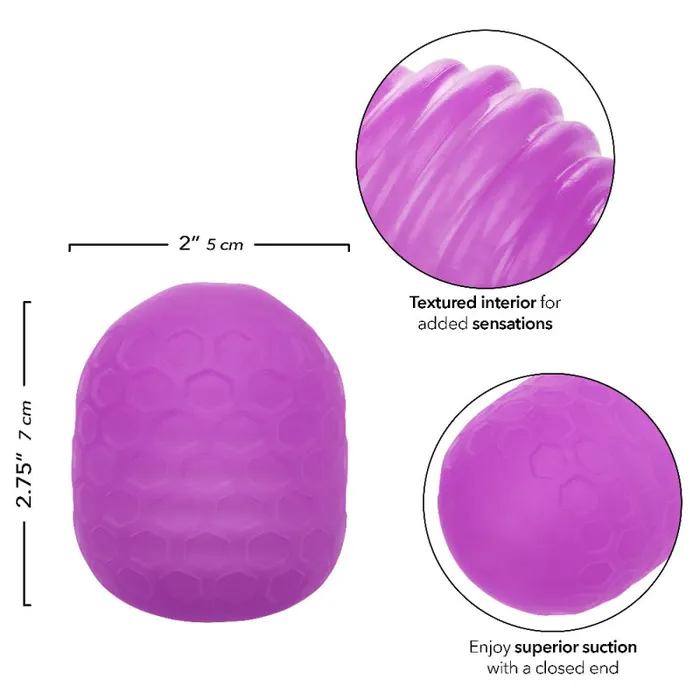 Calexotics Vibrators | Pop Sock Textured - Purple Calexotics Vibrators | Pop Sock Textured - Purple