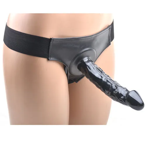 Early2bed Female Sex Toys Black Hollow Strap On Dildo