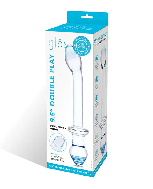 Electric Eel Dildos Glas 95 Double Play Dual Ended Dildo Clear