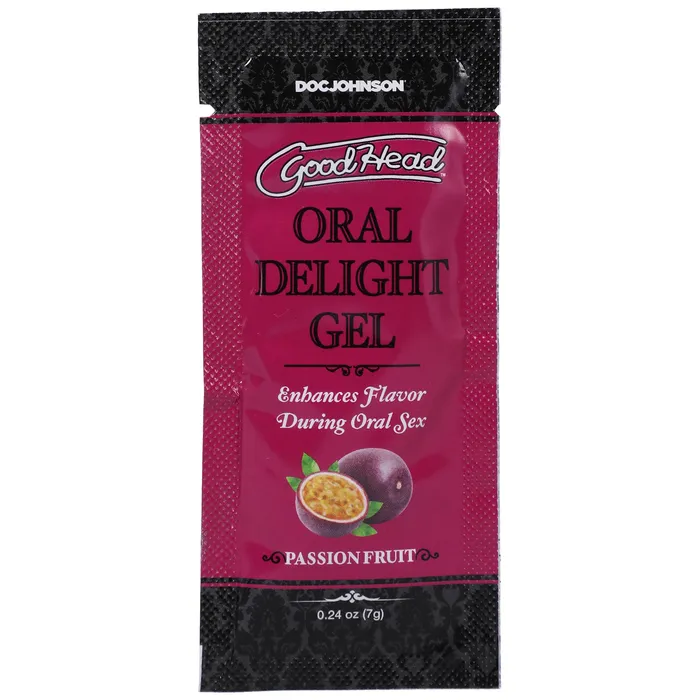 Enhancers Goodhead Oral Delight Gel Passion Fruit 024 Oz Doc Johnson