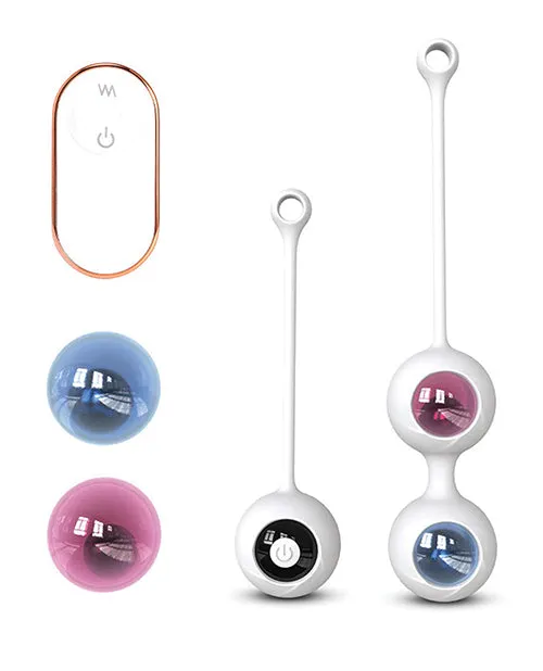 Female Sex Toys | Freezer Ben Wa Ball Remote Control Kegel Ball Exercises Set - White - Uc Global Trade INChoney Play B