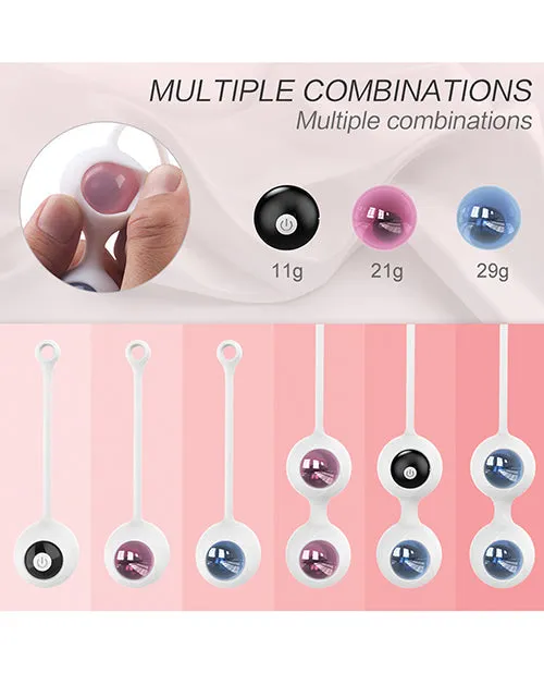 Female Sex Toys | Freezer Ben Wa Ball Remote Control Kegel Ball Exercises Set - White - Uc Global Trade INChoney Play B