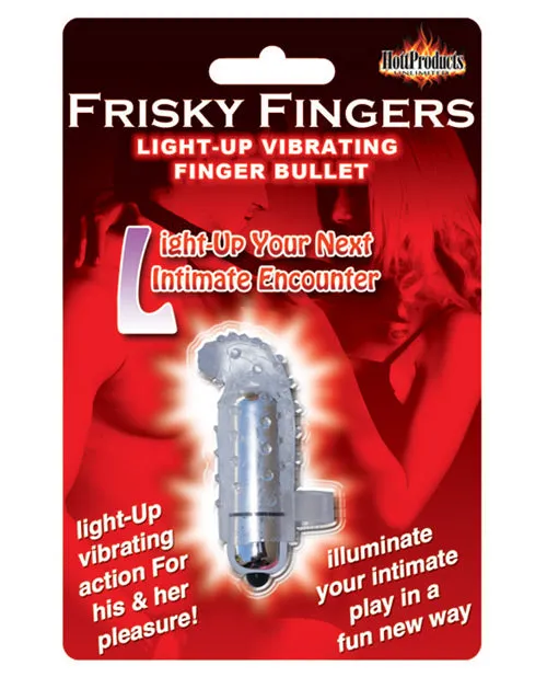 Female Sex Toys Hott Products Frisky Finger Light Up Vibrating Finger Bullet