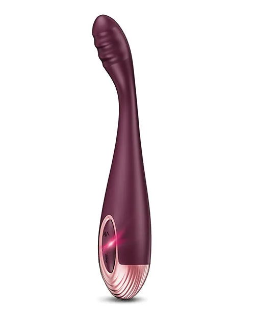Female Sex Toys | Zola Rechargeable Silicone G-Spot Massager - Burgundy/rose Gold - Global Novelties
