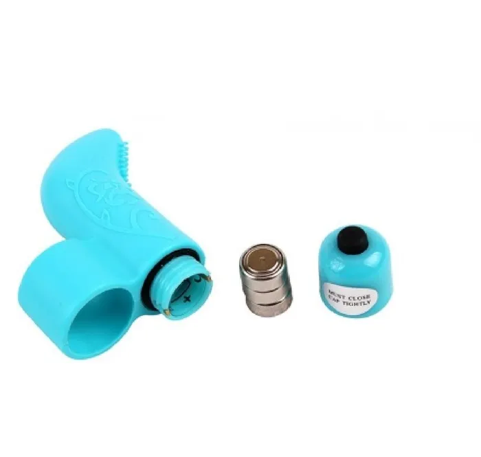 Icon Vibrators | The 9's S-Finger Vibrator - Blue
