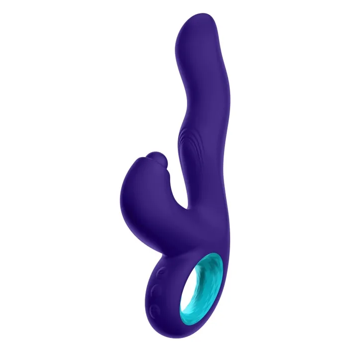Klio Triple Action Thumping Rabbit Vibrator - Dark Purple | Femme Funn Vibrators Klio Triple Action Thumping Rabbit Vibrator - Dark Purple | Femme Funn Vibrators