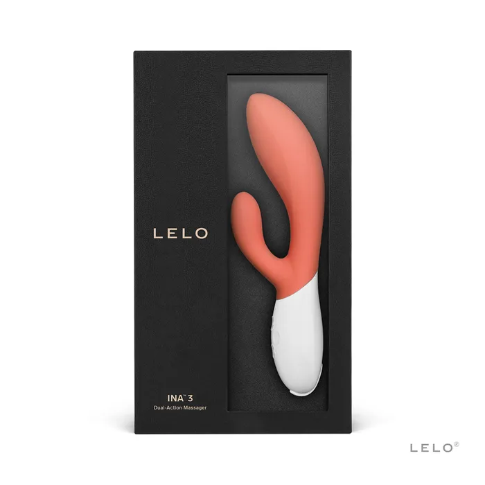 LELO Vibrators | LELO Ina 3 - Coral Red Rabbit Vibrator
