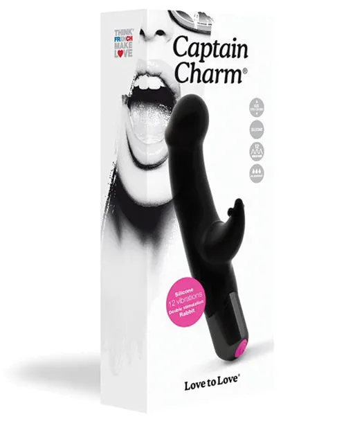 Love To Love Captain Charm Rabbit Vibrator Black Lovely Planet Vibrators