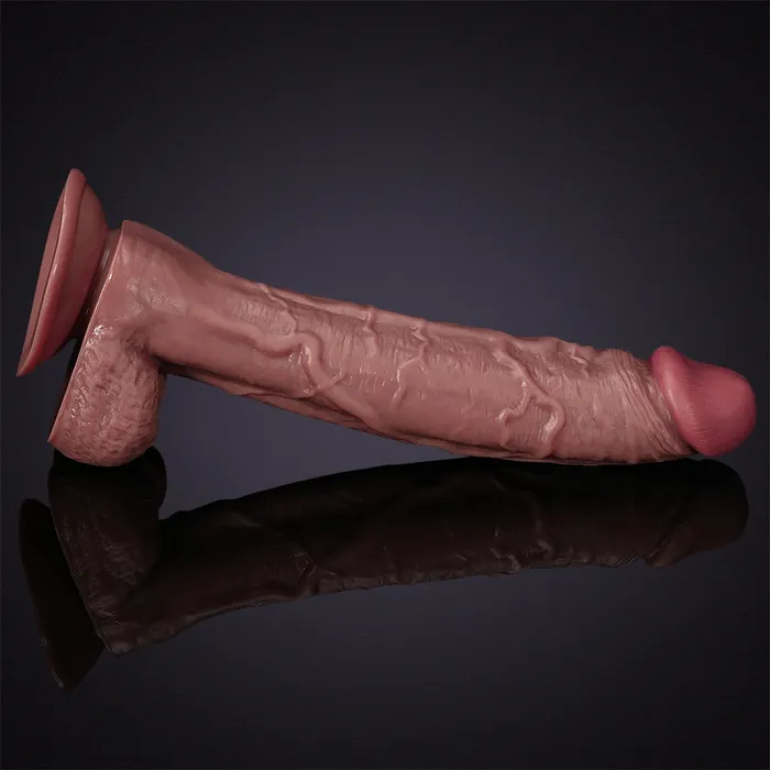 Lovetoyshub Dildos | 11.4Inch Ultra Strong Vein Big Suction Cup Dildo