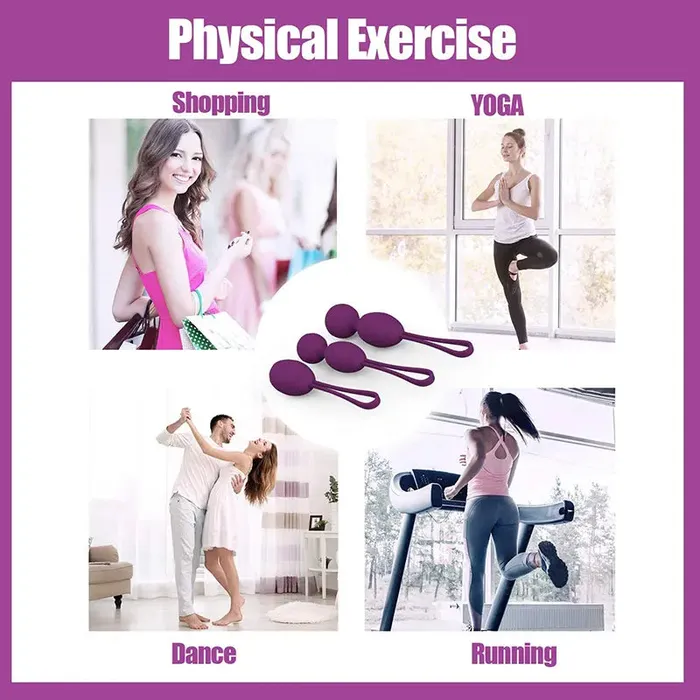 Lovetoyshub Female Sex Toys | 3Pcs Female Silicone Kegel Ball For Tightening