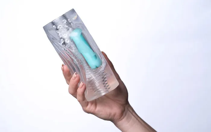 Maia Toys Aster Clear Stroker W/ Rechargeable Bullet | Male Sex Toys