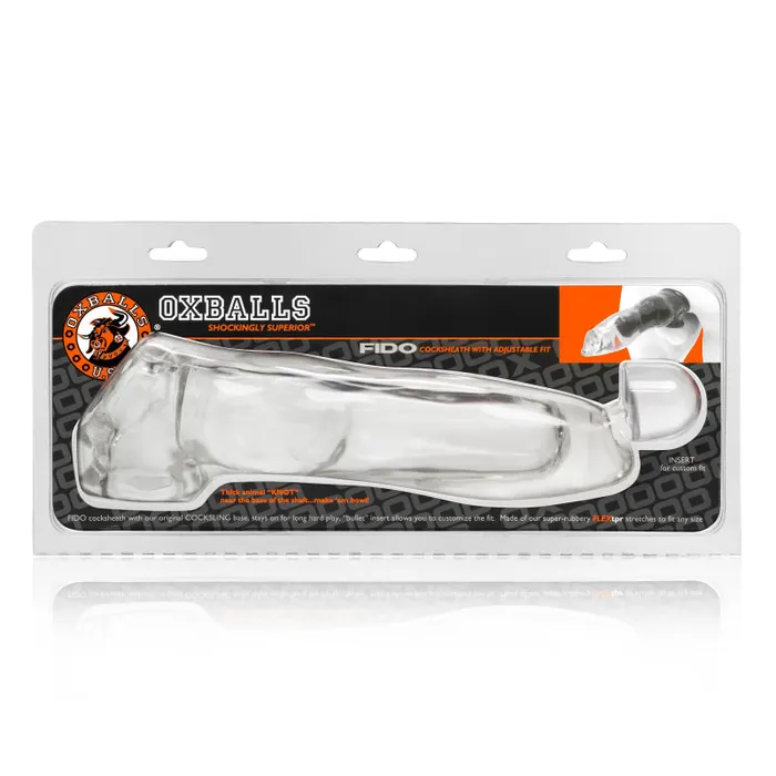 Male Sex Toys | Oxballs Fido Cocksheath With Adjustable Fit - Clear Male Sex Toys | Oxballs Fido Cocksheath With Adjustable Fit - Clear