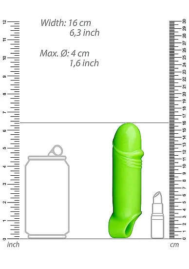 Male Sex Toys | Shots America Glow Smooth Thick Stretchy Penis Sheath