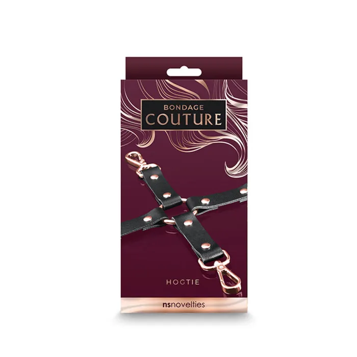 Nsnovelties Anal Bondage Couture Hog Tie Black
