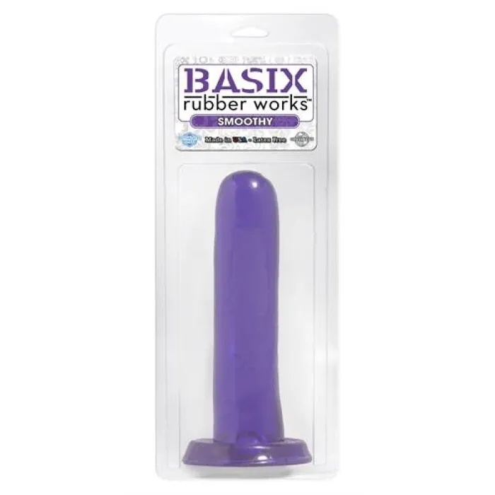 Pipedream Basix Rubber Works Smoothy Purple Dildos