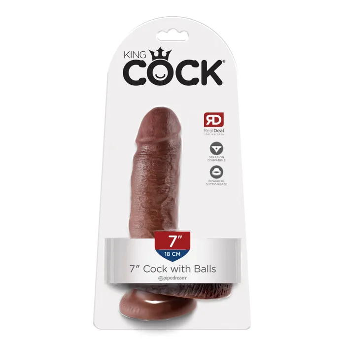 Pipedream Dildos | King Cock 7-Inch Cock Brown Pipedream Dildos | King Cock 7-Inch Cock Brown