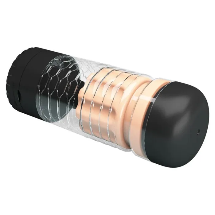 Pretty Love Emily Pussy Masturbator (Black) Stimulation Vibrating Masturbator | Male Sex Toys