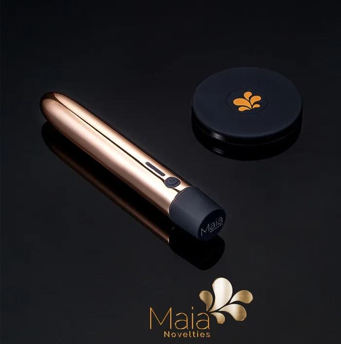 Pure Bliss Gold Selina Q1 Charger Bullet Vibrator Maia Toys Female Sex Toys