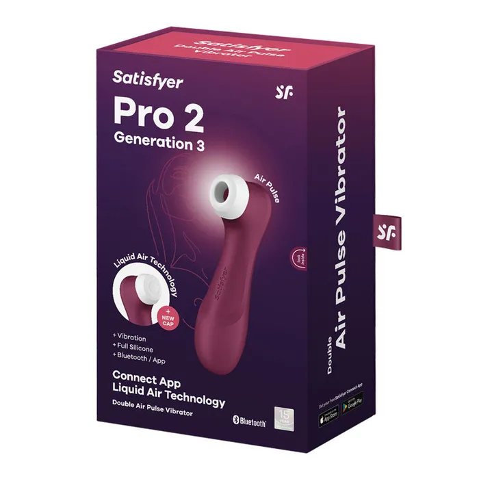 Satisfyer Pro 2 Gen 3 with App Control - Wine Red -Rechargeable Clit Stimulator | Satisfyer Vibrators Satisfyer Pro 2 Gen 3 with App Control - Wine Red -Rechargeable Clit Stimulator | Satisfyer Vibrators