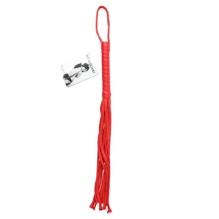 Sex and Mischief Rope Flogger - Red | Sportsheets Vibrators