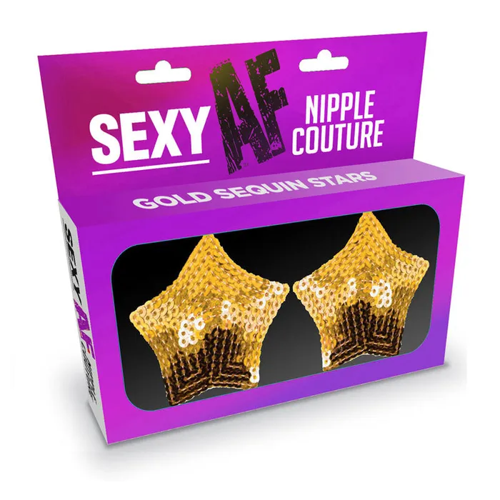 Sexy AF Nipple Couture Gold Starslgnv201 Little Genie Vibrators