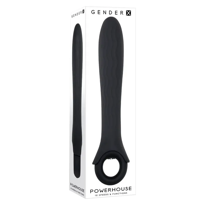 Vibrators | Gender X Gender X POWERHOUSE - Black 21.6 cm USB Rechargeable Vibrator - GX-RS-8980-2 Vibrators | Gender X Gender X POWERHOUSE - Black 21.6 cm USB Rechargeable Vibrator - GX-RS-8980-2