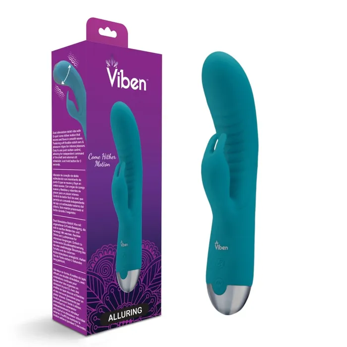 Vibrators | Viben Alluring - Come Hither G-Spot Rabbit - Ocean Vibrators | Viben Alluring - Come Hither G-Spot Rabbit - Ocean