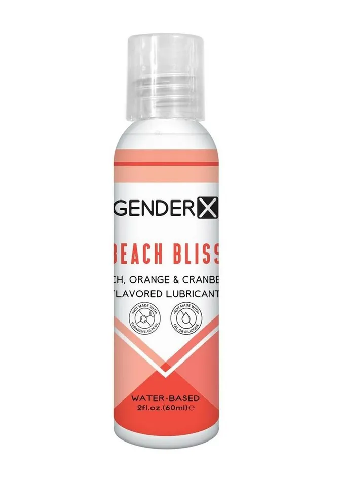 Anal Gender X Beach Bliss Water Based Flavored Lubricant 2oz Peach Gender X
