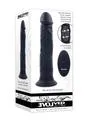 Black Thunder Rechargeable Silicone Dildo with Remote Evolved Female Sex Toys