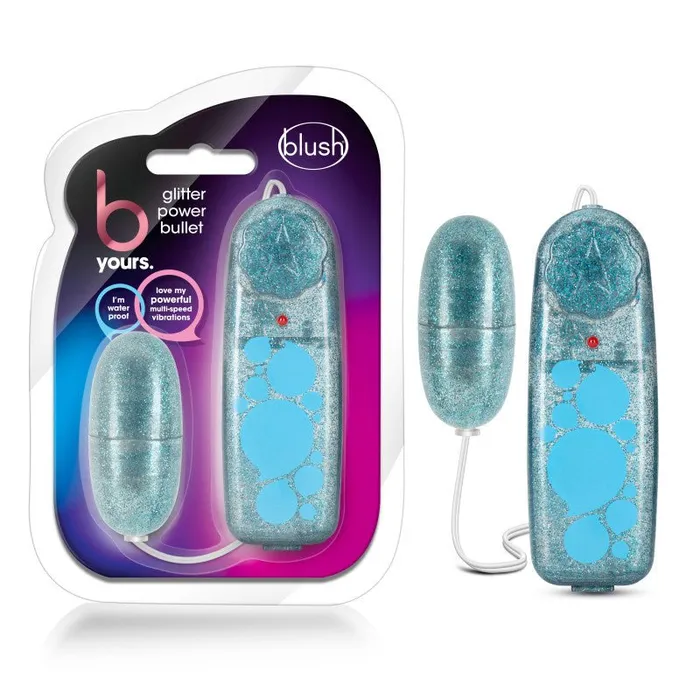 Blush Novelties B Yours Glitter Power Bullet Glitter Blue 55 cm Bullet Vibrators Blush Novelties B Yours Glitter Power Bullet Glitter Blue 55 cm Bullet Vibrators