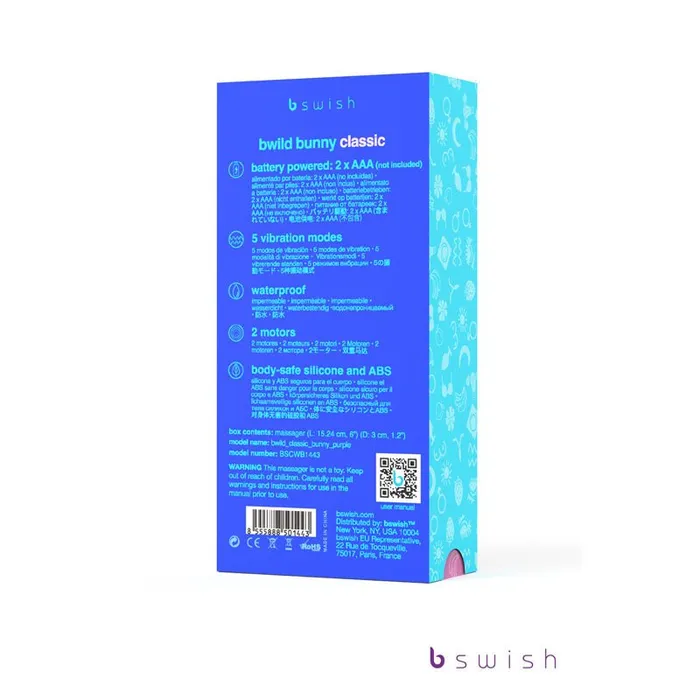 Bswish Bwild Classic Bunny Purple Purple 152 cm 6 Rabbit Vibrator Vibrators Bswish Bwild Classic Bunny Purple Purple 152 cm 6 Rabbit Vibrator Vibrators