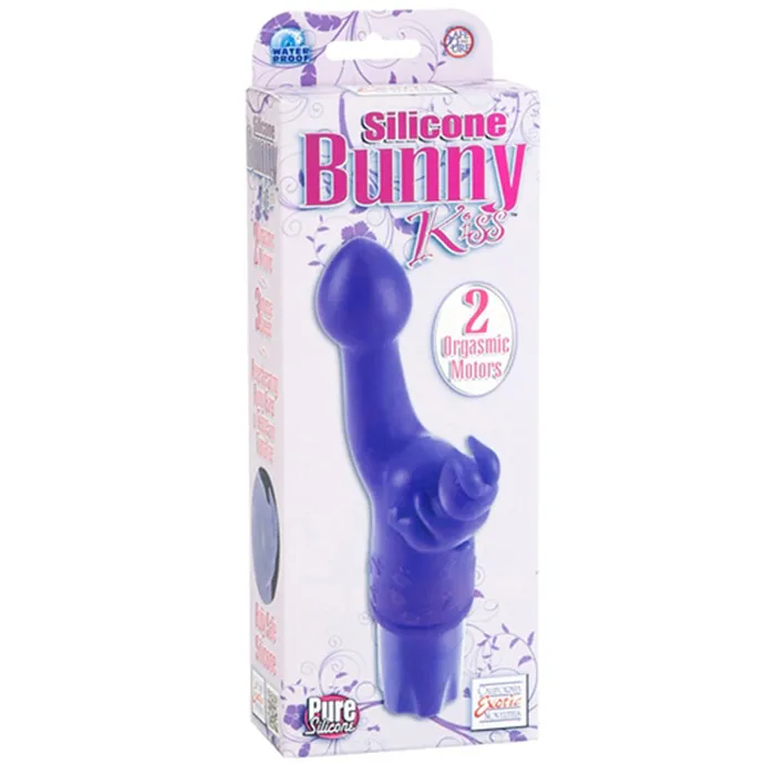 California Exotic Vibrators California Exotic Silicone Bunny Kiss Purple