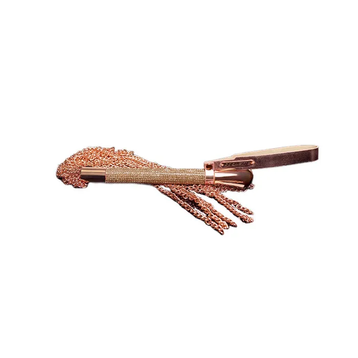 Coquette Lingerie Vibrators Rose Gold Rhinestone Chain Whip