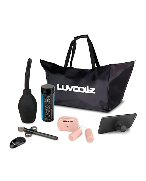 Electric Eel INC Luvdollz Remote Control Rechargeable Doggy Style Pussy Ass wDouche Ivory Male Sex Toys