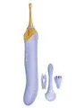 Female Sex Toys Goddess Goddess Lavender Elegance Rechargeable Silicone Dual End Massager