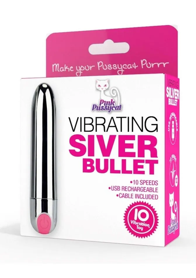 Female Sex Toys Pink Pussycat Pink Pussycat Rechargeable Vibrating Bullet
