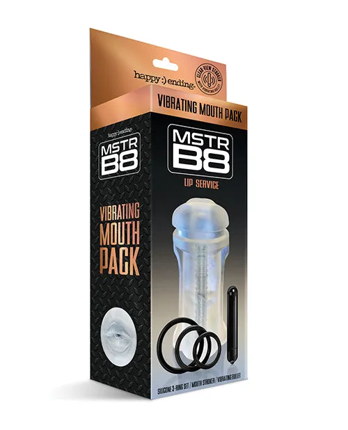 Global Novelties LLC Anal MSTR B8 Lip Service Vibrating Mouth Pack Kit of 5 Clear Global Novelties LLC Anal MSTR B8 Lip Service Vibrating Mouth Pack Kit of 5 Clear